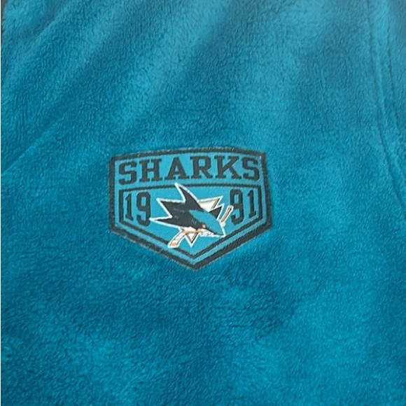 San Jose Sharks NHL Soft 1/4 Zip Pullover - Picture 6 of 9